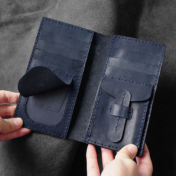 Handmade Leather Mid-length Wallet