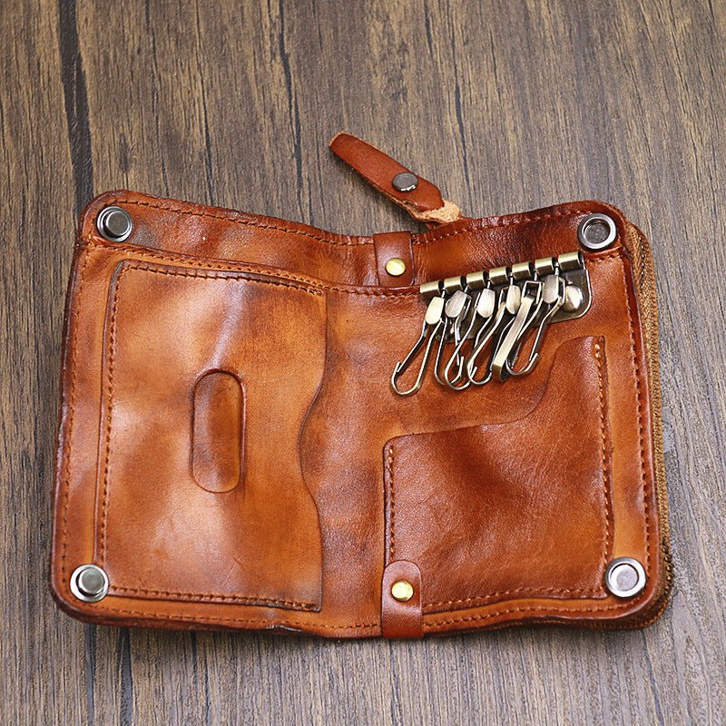 Multifunctional Wallet Card Coin Purse Leather Key Case