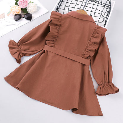 Girls Fashion Trench Coat