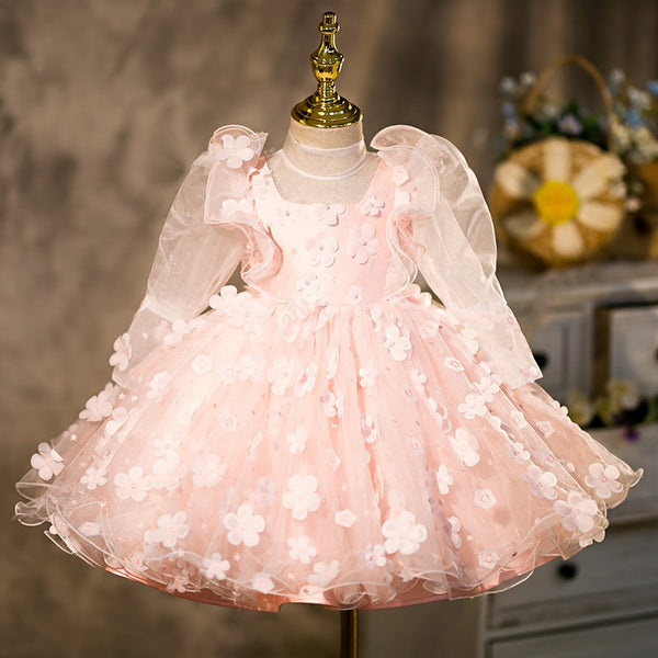 Flower Girl Puffy Princess Cake Dress
