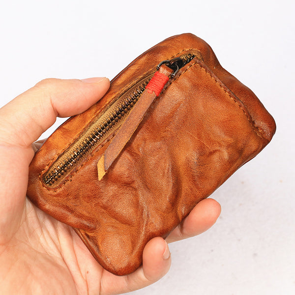Vintage Leather Small Coin Wallet