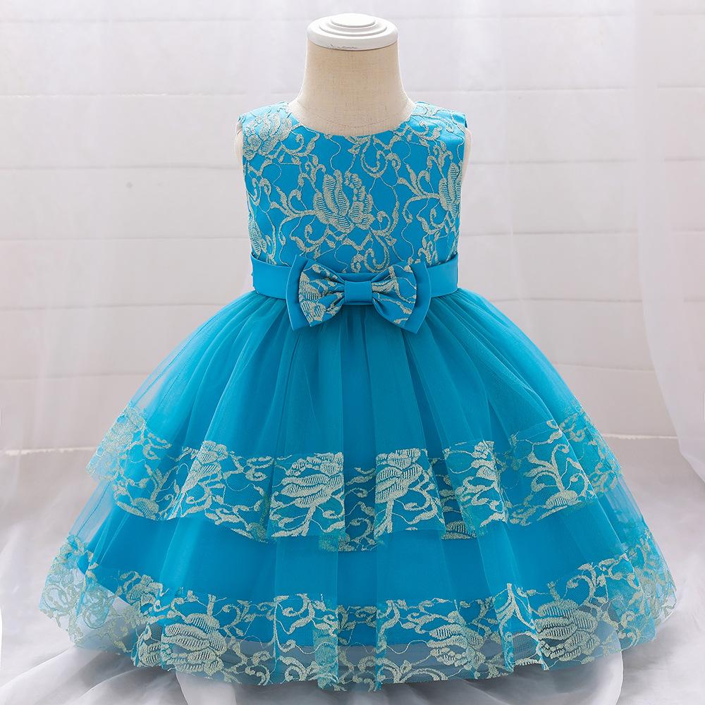 Baby Girls Summer Cute Fluffy  Lace Dress