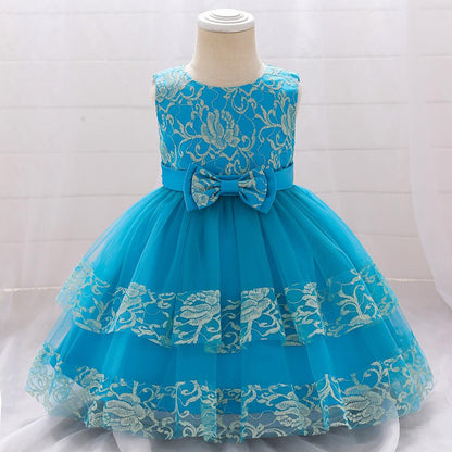 Baby Girls Summer Cute Fluffy  Lace Dress