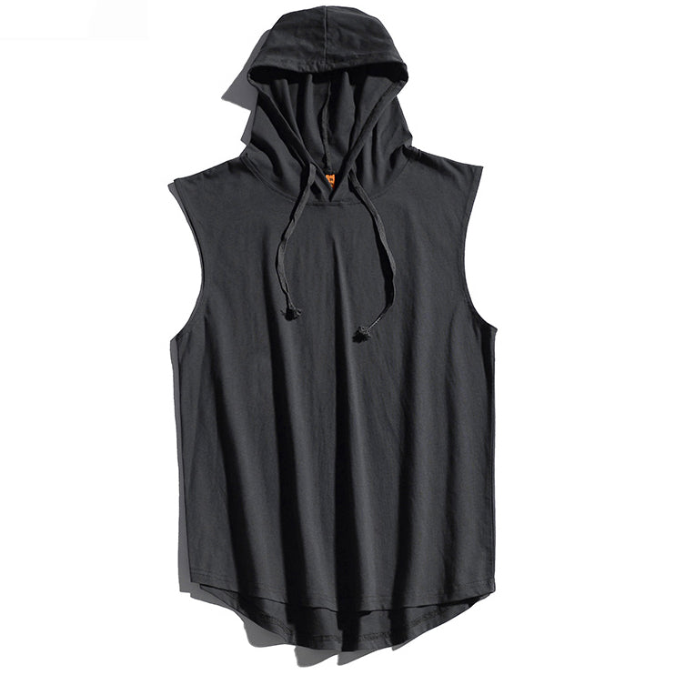 Loose Sleeveless Hoodie