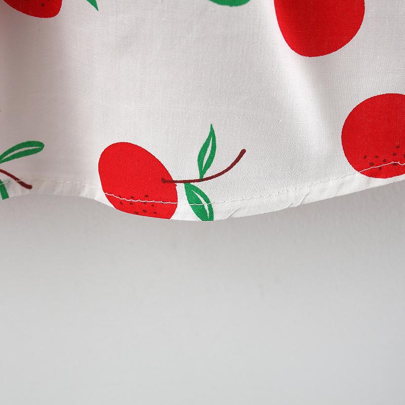 Summer Bow Pear Print Dress