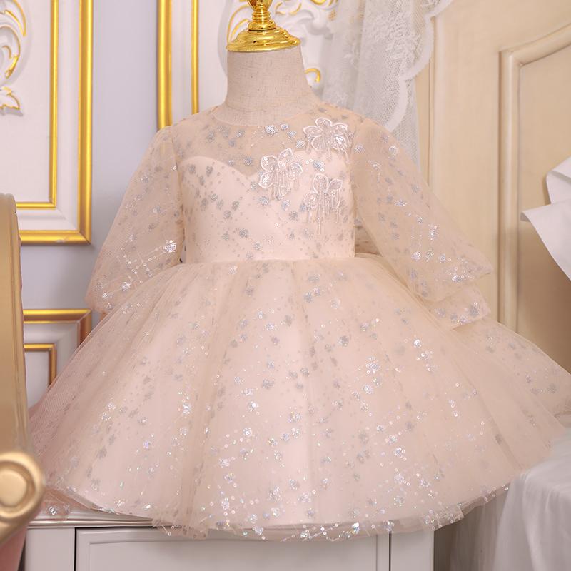 Elegant Cute Sequins Embroidery  Princess Dress