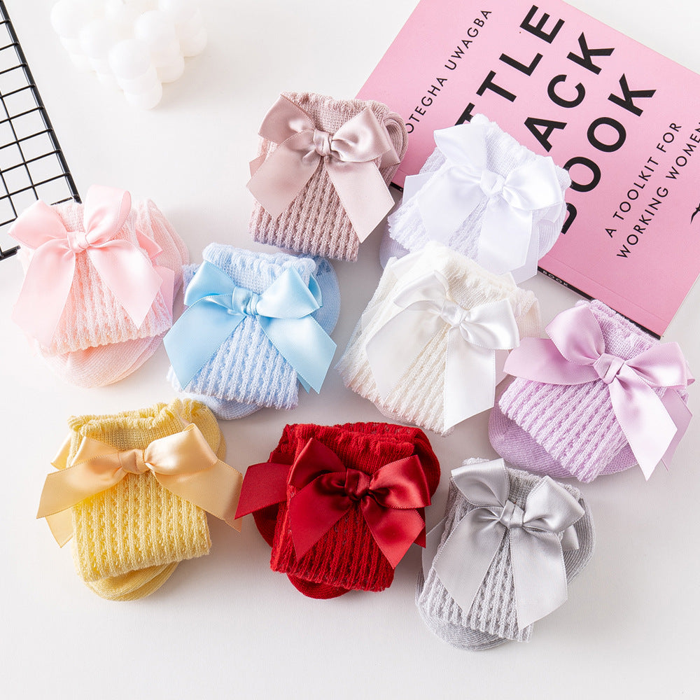 Baby Bowknot Mesh Socks