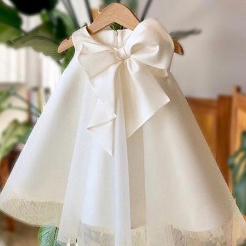 Baby Girls Cute Bow Fluffy  Dress