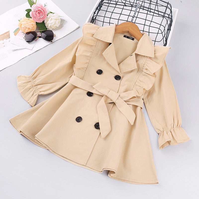 Girls Fashion Trench Coat