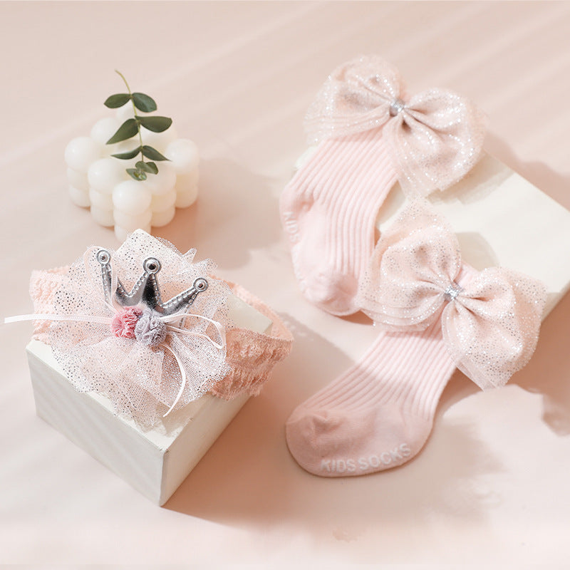 Baby Princess Hairband and Socks
