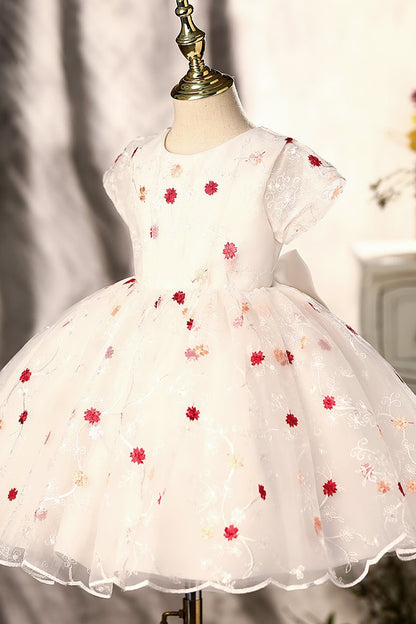 Retro Elegant Cute Flower Princess Dress