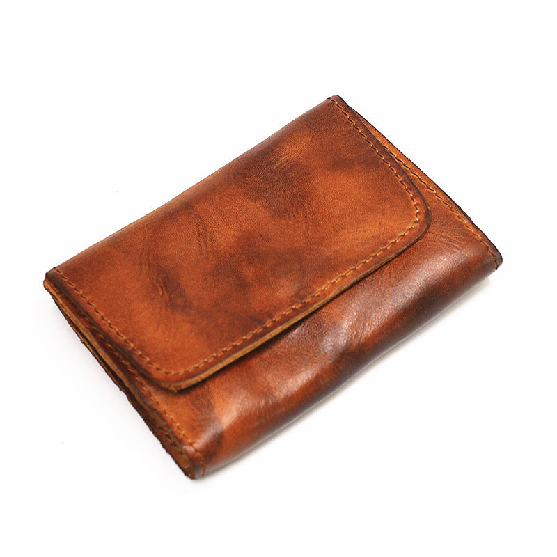 Retro Leather Buckle Small Coin Purse