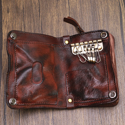 Multifunctional Wallet Card Coin Purse Leather Key Case