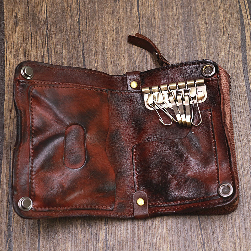 Multifunctional Wallet Card Coin Purse Leather Key Case