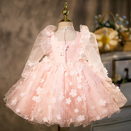 Flower Girl Puffy Princess Cake Dress