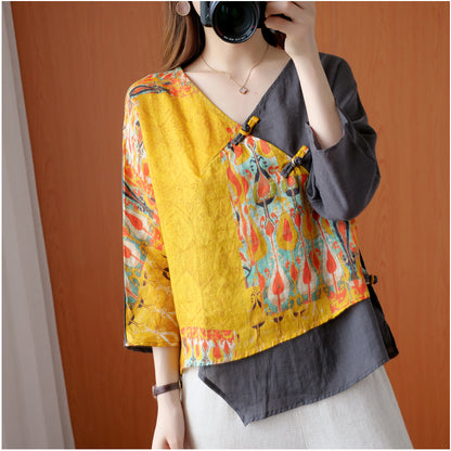 Vintage Printing Cardigan