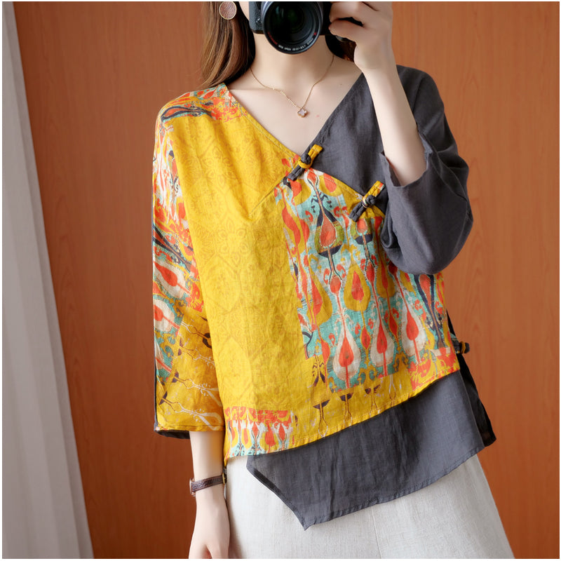 Vintage Printing Cardigan