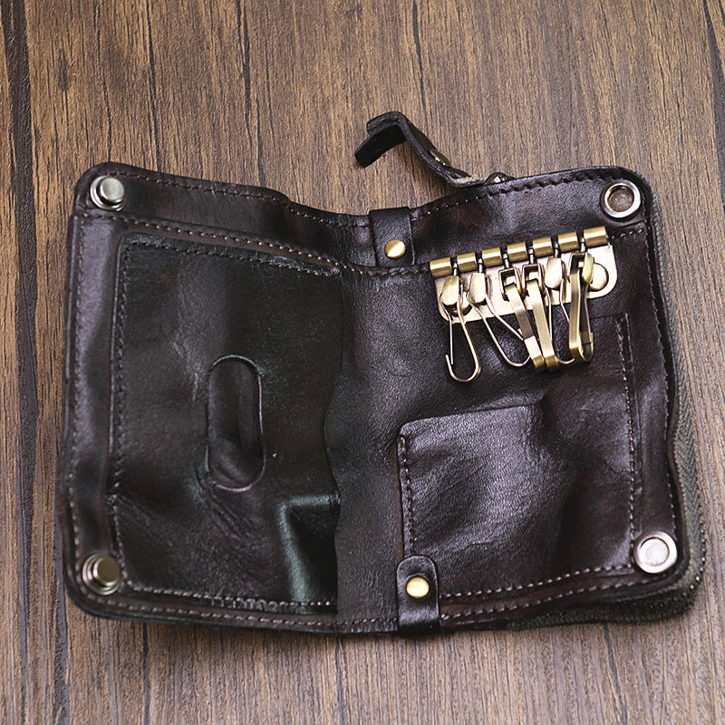 Multifunctional Wallet Card Coin Purse Leather Key Case