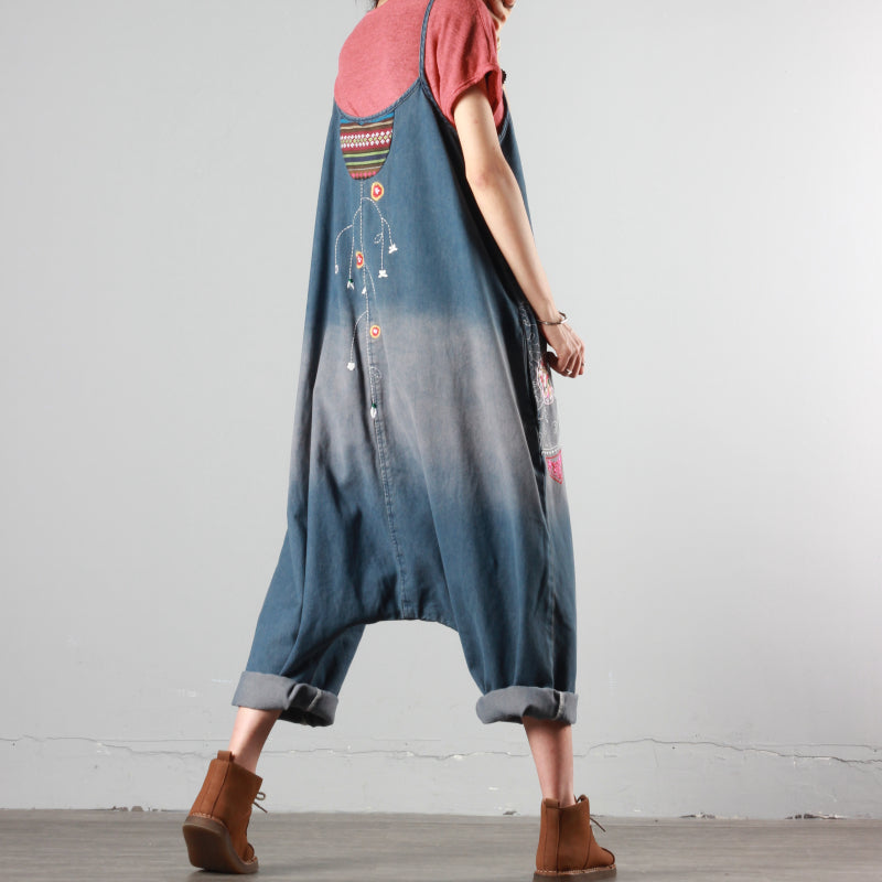 Summer Denim Loose Overalls