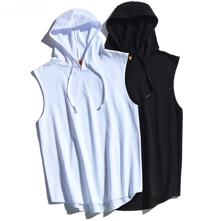 Loose Sleeveless Hoodie