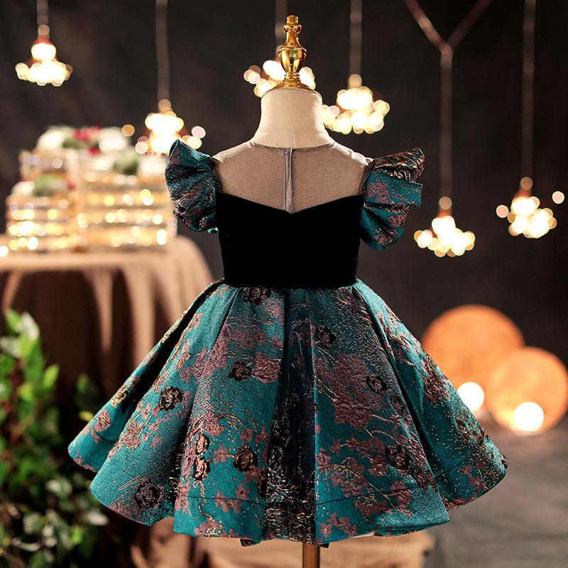 Vintage Elegant Girl Princess Party Puffy Dress