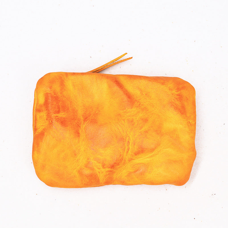 Vintage Leather Small Coin Wallet