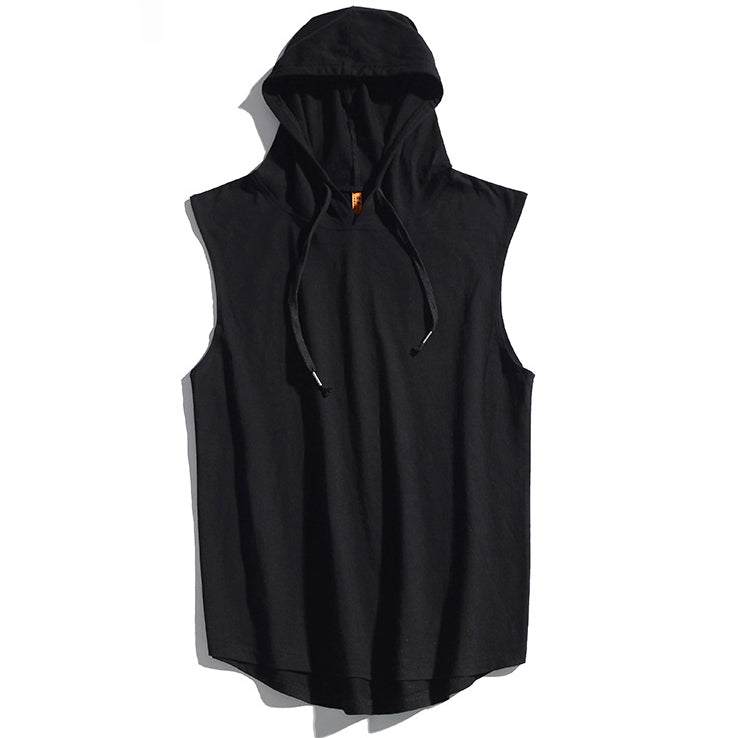 Loose Sleeveless Hoodie