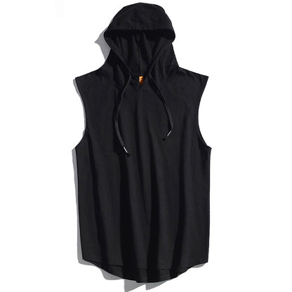 Loose Sleeveless Hoodie