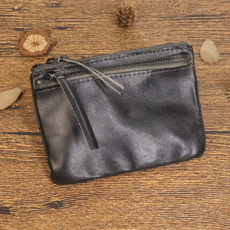 Vintage Distressed Crinkle Small Wallet