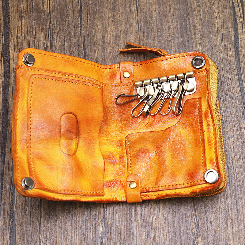Multifunctional Wallet Card Coin Purse Leather Key Case