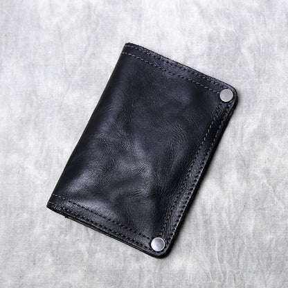 Leather Handmade Multi Card Slots Cash Wallet