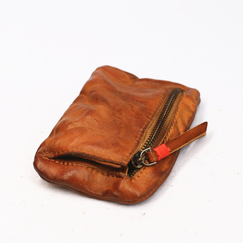 Vintage Leather Small Coin Wallet