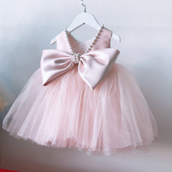 Summer Baby Girls Bow-knot Party Birthday Dress