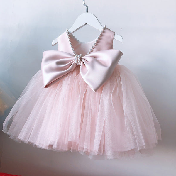 Summer Baby Girls Bow-knot Party Birthday Dress