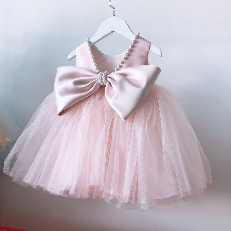 Summer Baby Girls Bow-knot Party Birthday Dress