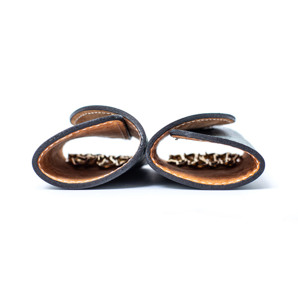 Cowhide Love Heart Shape Couple Key Case