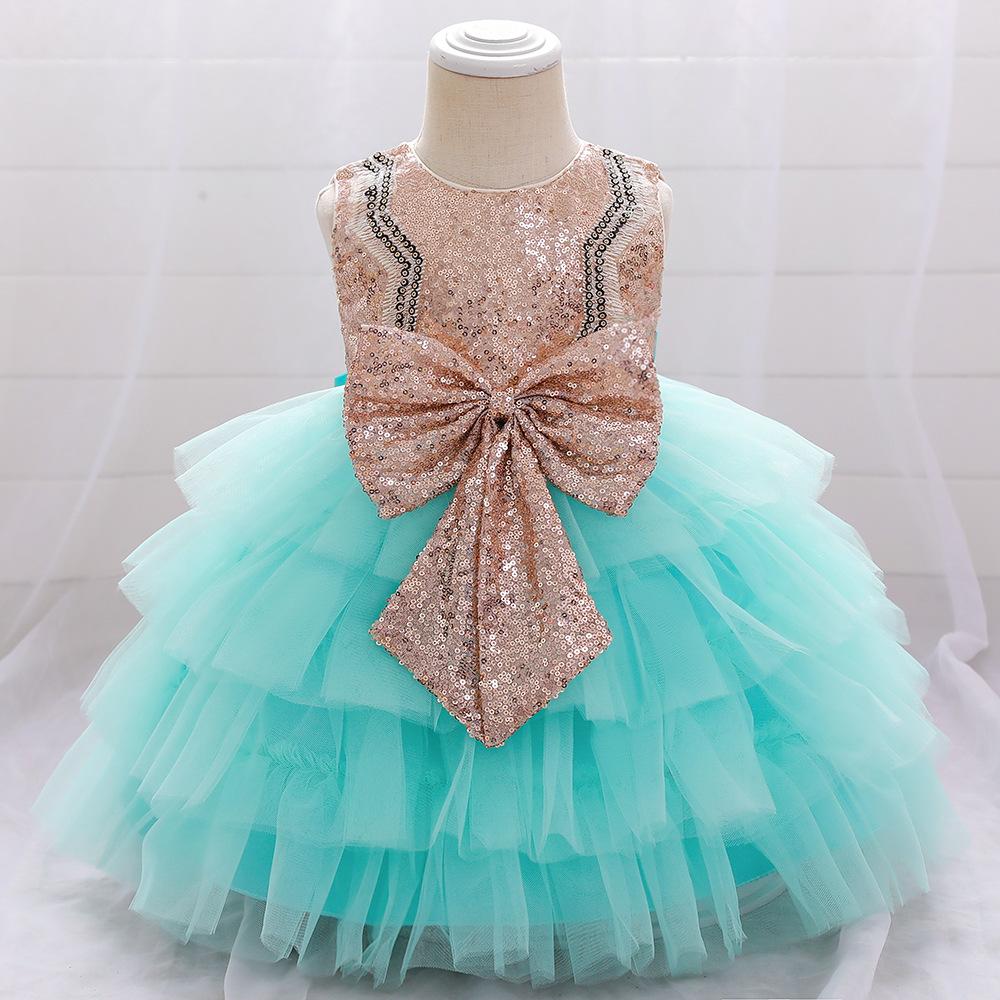 Baby Girls Cute Bow Fluffy  Dress