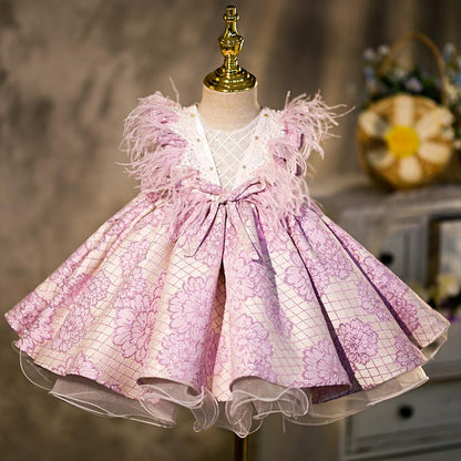 Elegant Cute Flower Embroidery Princess Dress