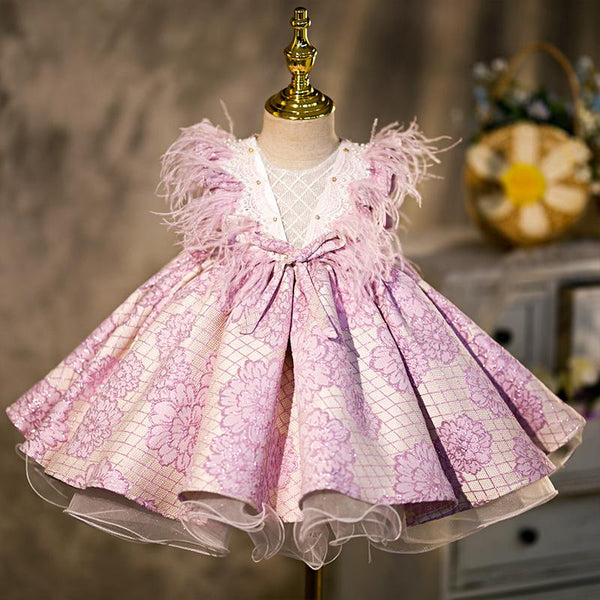 Elegant Cute Flower Embroidery Princess Dress