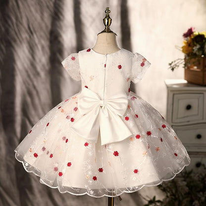 Retro Elegant Cute Flower Princess Dress