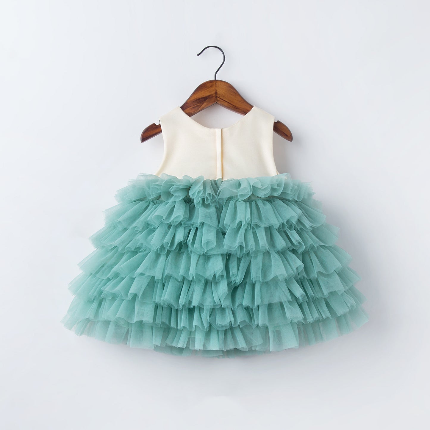 Cute Girl Flower Sleeveless Mesh Cake Dress