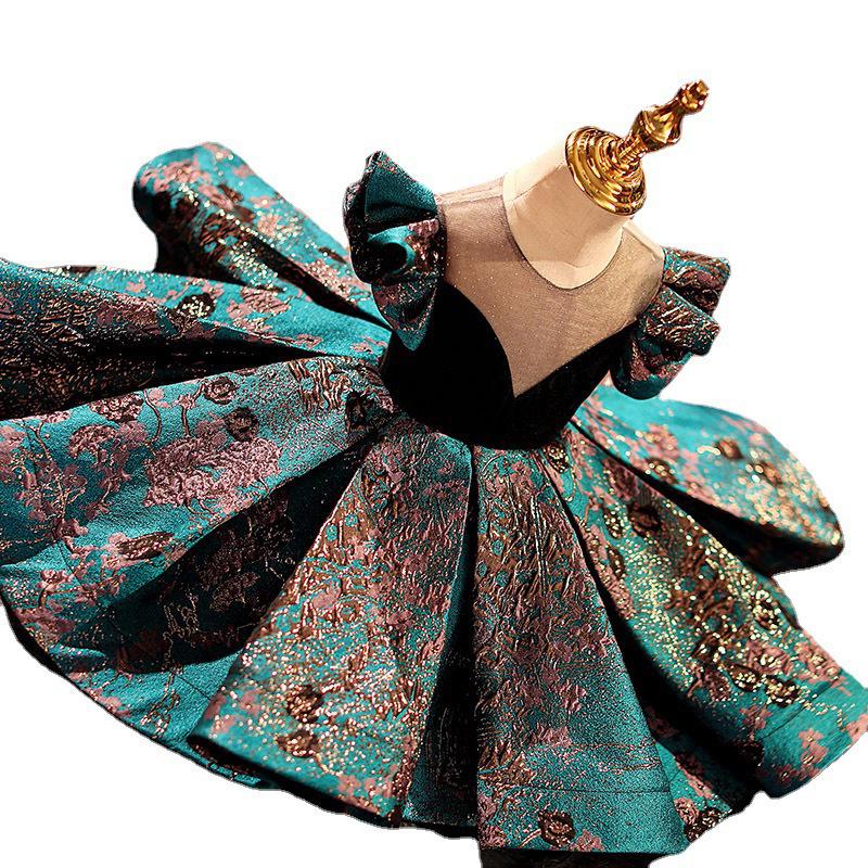 Vintage Elegant Girl Princess Party Puffy Dress