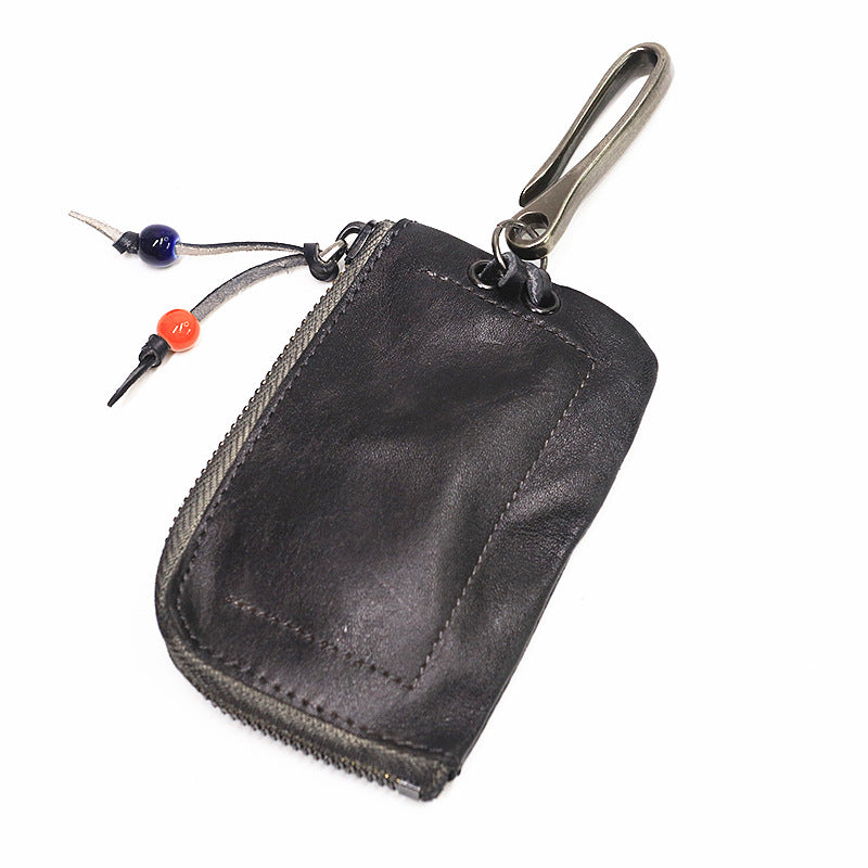 Retro Small Coin Card Holder Car Key Wallet