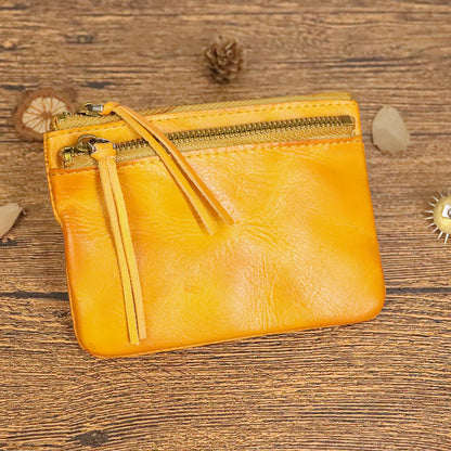 Vintage Distressed Crinkle Small Wallet