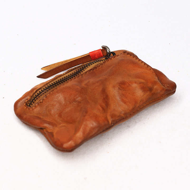 Vintage Leather Small Coin Wallet