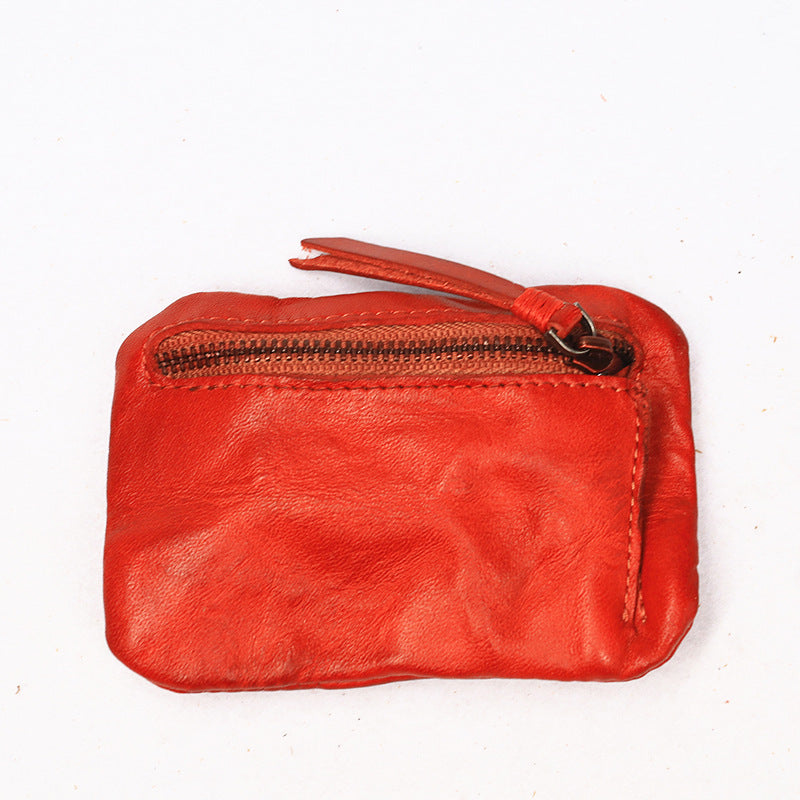 Vintage Leather Small Coin Wallet