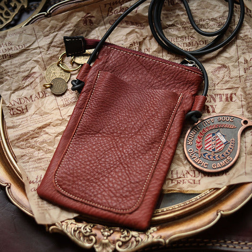 Cowhide Shoulder Messenger Bag