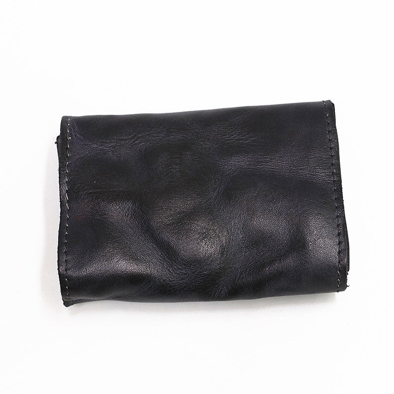 Retro Leather Buckle Small Coin Purse