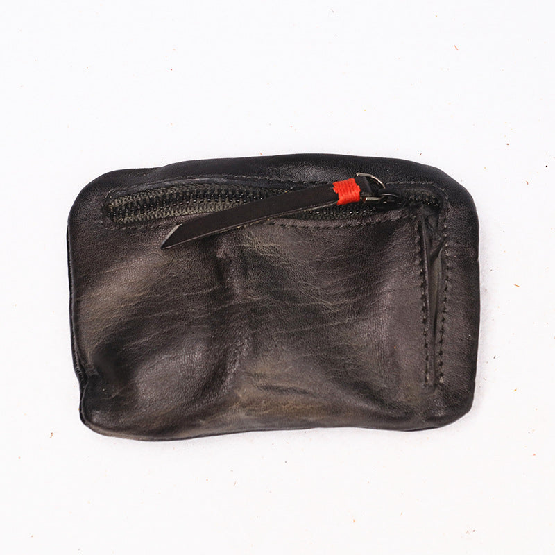 Vintage Leather Small Coin Wallet