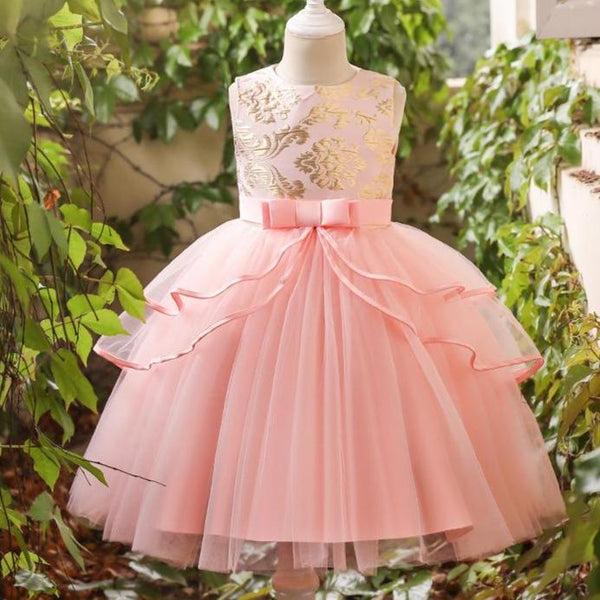 Baby Girls Mesh Cute Fluffy  Party Dress